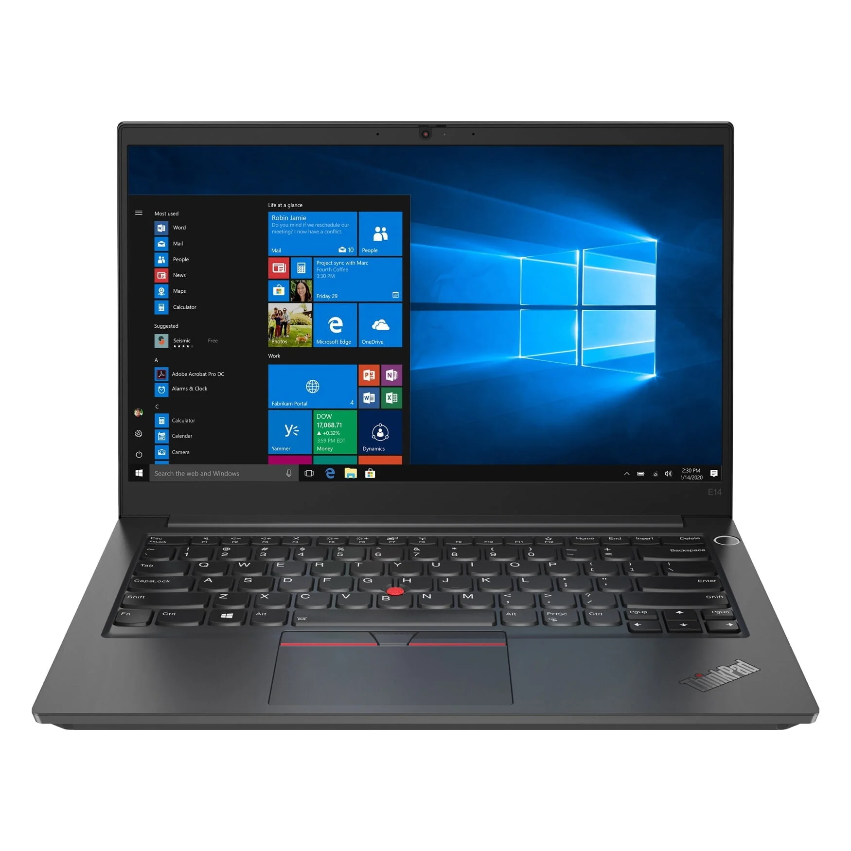 Lenovo ThinkPad E14 Gen 4 / i3-1215U / 256Gt SSD / 8Gt DDR4 / Win 11 Pro